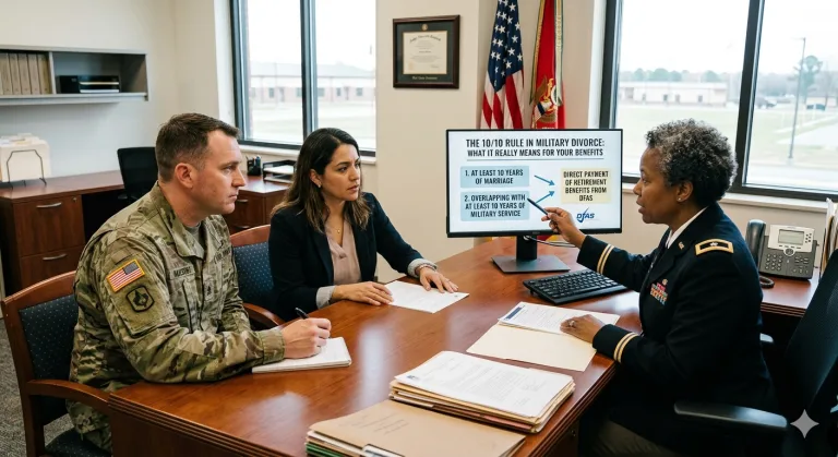 The 10/10 Rule in Military Divorce: What It Really Means for Your Benefits